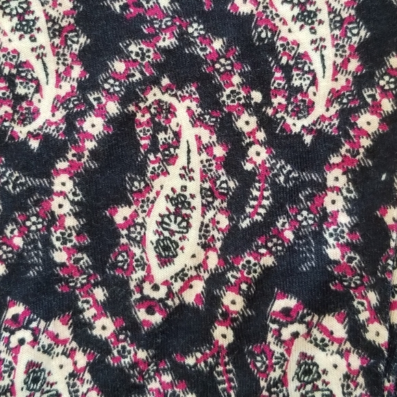 Aeropostal Blue & Pink Paisley Flare Leggings - Picture 5 of 5